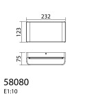 MDC Lampa ścienna TOIS mosiądz mat LED 8W 3000K 580806102