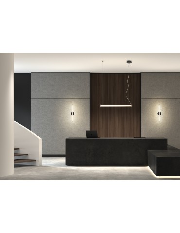 MDC Lampa ścienna OSLO czarny mat LED 8W 3000K szkło transparentne, ściemnialna 580519102 - product 2