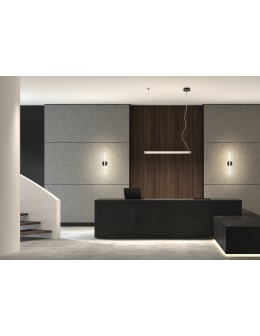 MDC Lampa ścienna OSLO czarny mat LED 8W 3000K szkło transparentne, ściemnialna 580519102 - product 2