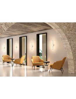MDC Lampa ścienna OSLO mosiądz mat LED 16W 3000K szkło transparentne, ściemnialna 580526102 - produkt 2