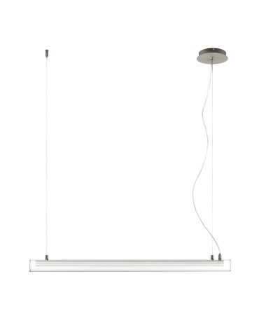 MDC Lampa wisząca OSLO nikiel mat LED 20W 3000K szkło transparentne, ściemnialna 580543602