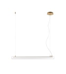 MDC Lampa wisząca OSLO mosiądz mat LED 20W 3000K szkło transparentne, ściemnialna 580546102