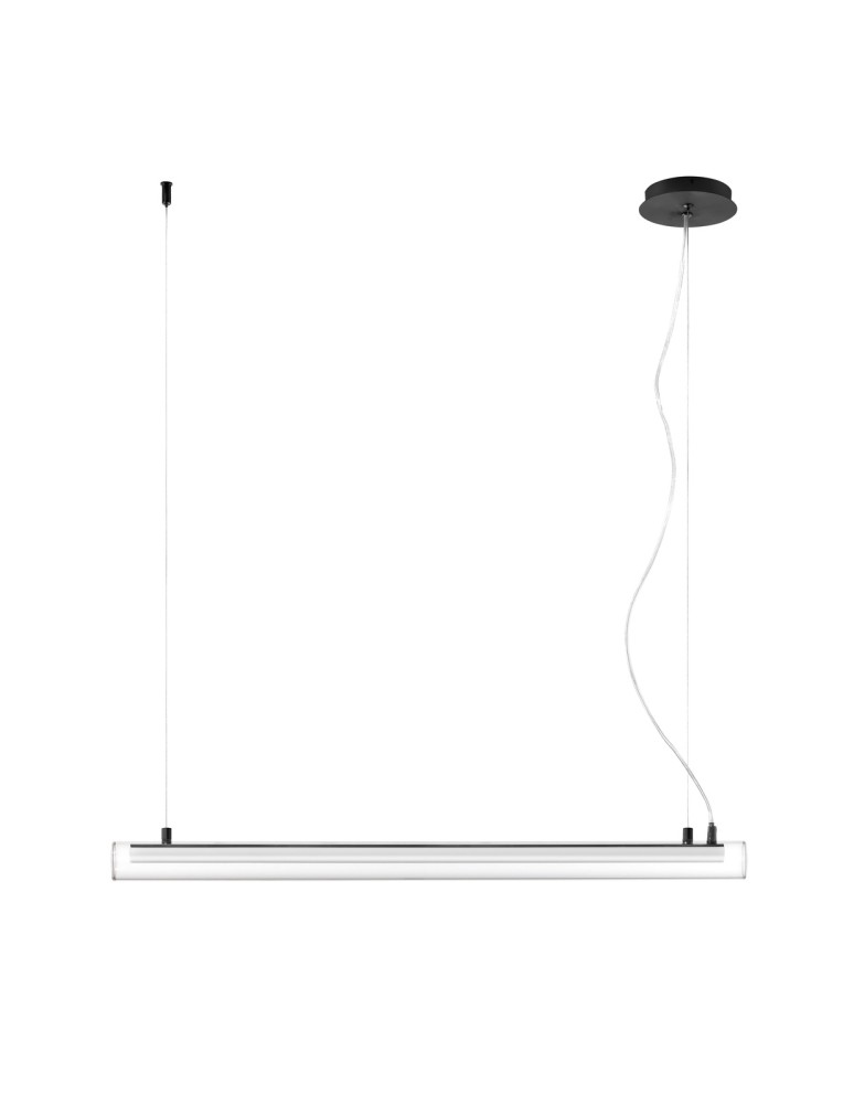 MDC Lampa wisząca OSLO czarny mat LED 20W 3000K szkło transparentne, ściemnialna 580549102