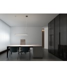 MDC Lampa wisząca OSLO czarny mat LED 20W 3000K szkło transparentne, ściemnialna 580549102