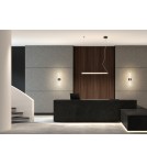 MDC Lampa wisząca OSLO czarny mat LED 20W 3000K szkło transparentne, ściemnialna 580549102