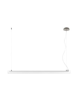 MDC Lampa wisząca OSLO nikiel mat LED 32W 3000K szkło transparentne, ściemnialna 580553602