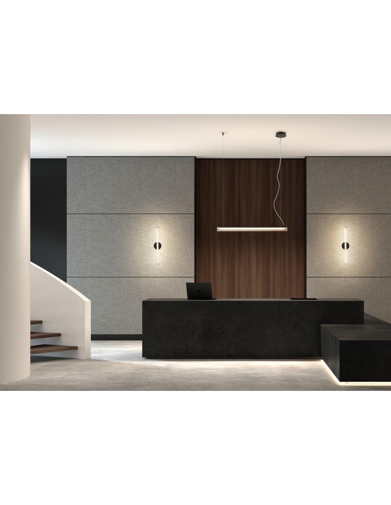 MDC Lampa wisząca OSLO mosiądz mat LED 32W 3000K szkło transparentne, ściemnialna 580556102