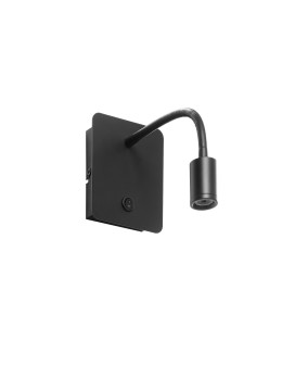 MDC Lampa ścienna READER FLEX czarny mat LED 3W 3000K 576029102