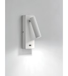 MDC Lampa ścienna CHELSEA LED 3W biały mat 3000K + USB 577578109