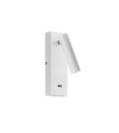 MDC Lampa ścienna CHELSEA LED 3W biały mat 3000K + USB + włącznik 577568102