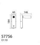MDC Lampa ścienna CHELSEA LED 3W biały mat 3000K + USB + włącznik 577568102