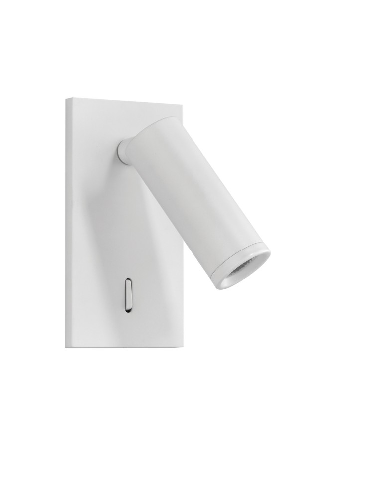 MDC Lampa ścienna podtynkowa ASIA biały mat LED 3W 120x60mm 3000K + włącznik 578728102
