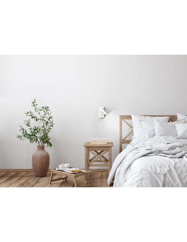 MDC Lampa ścienna podtynkowa ASIA biały mat LED 3W 120x60mm 3000K + włącznik 578728102