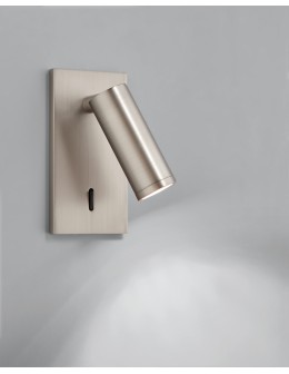 MDC Lampa ścienna podtynkowa ASIA nikiel mat LED 3W 120x60mm 3000K + włącznik 578723602 - product 2