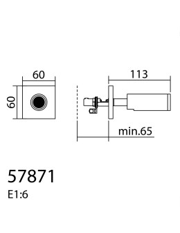 MDC Lampa ścienna podtynkowa ASIA biały mat LED 3W 60x60mm 3000K 578718102 - product 2
