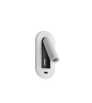 MDC Lampa ścienna podtynkowa PALACE biały mat LED 3W 3000K + włącznik dotykowy + USB 10W 577068102