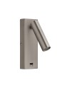 View MDC Lampa ścienna CHELSEA LED 3W nikiel mat 3000K + USB 577573609