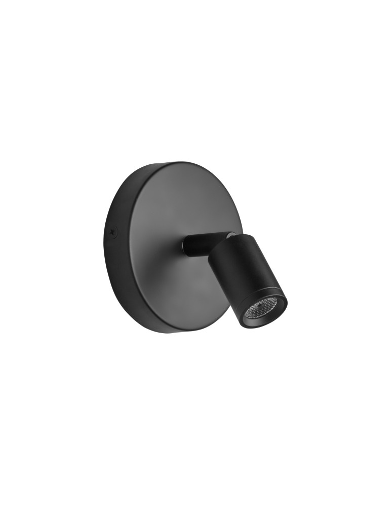 MDC Lampa ścienna READER R czarny mat 3W 3000K 589589102