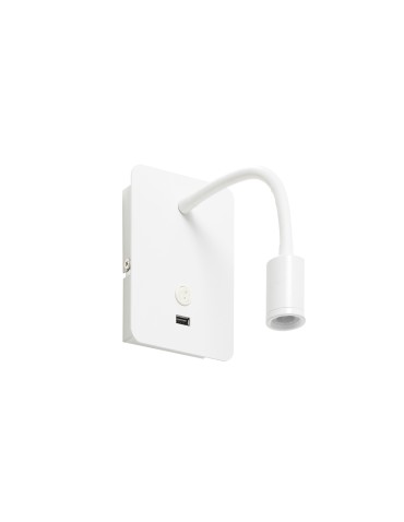 MDC Lampa ścienna READER FLEX biały mat + USB LED 3W 3000K 576038102