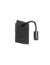 View MDC Lampa ścienna READER FLEX czarny mat + USB LED 3W 3000K 576039102