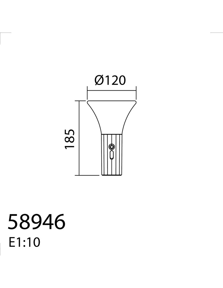MDC Lampa stołowa SPOT biały mat 3W akumulatorowa przenośna IP44 ściemnianie 3 stopniowe 589468102