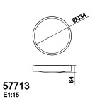 MDC Plafon ASLI mosiądz antyczny LED 24W 335mm 4000K 577134302 MDC Plafon ASLI mosiądz antyczny LED 24W 335mm 4000K 577134302