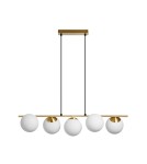 MDC Lampa wisząca RONDO mosiądz mat 5xE27 Ø15cm 578096101
