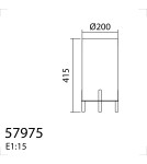MDC Lampa stołowa ISAC naturalny ø20cm 1xE27 579755501