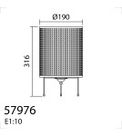 MDC Lampa stołowa ATILA naturalny ø19cm 1xE27 579765501