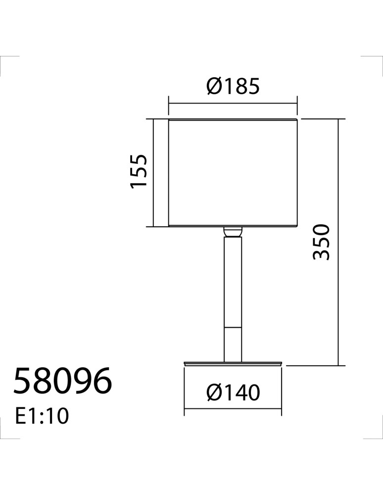 MDC Lampa stołowa NOELIA czarny mat, drewno naturalne 1xE27 abażur biały 580969104