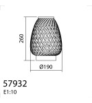MDC Lampa stołowa KABAS naturalny ø19cm 1xE27 579325501