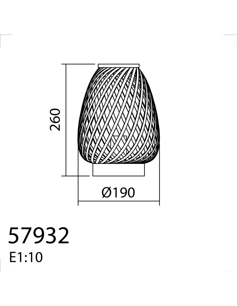 MDC Lampa stołowa KABAS naturalny ø19cm 1xE27 579325501