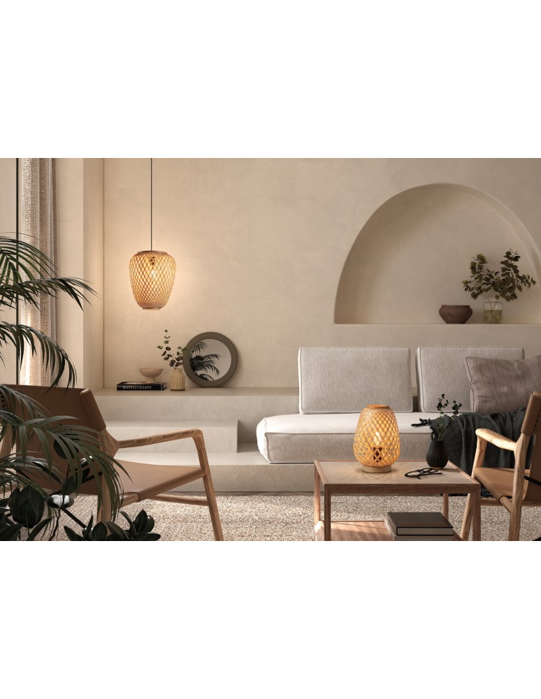 MDC Lampa wisząca KABAS naturalny ø30cm 1xE27 579345501