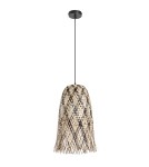 MDC Lampa wisząca MALI naturalny, czarny ø25cm 1xE27 579355401