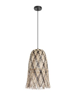 MDC Lampa wisząca MALI naturalny, czarny ø25cm 1xE27 579355401