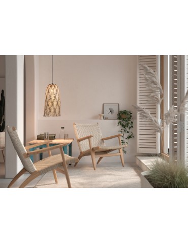 MDC Lampa wisząca MALI naturalny, czarny ø25cm 1xE27 579355401 - product 2