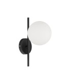 MDC Lampa ścienna RONDO czarny mat 1xE27 Ø15cm 578069101