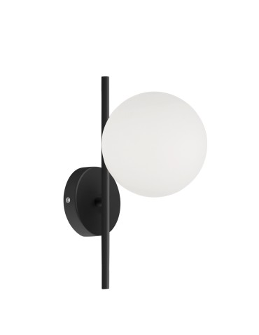 MDC Lampa ścienna RONDO czarny mat 1xE27 Ø15cm 578069101