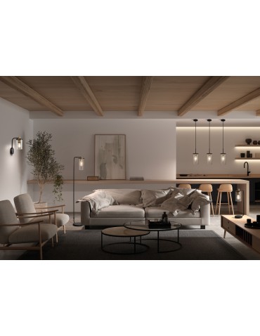 MDC Lampa podłogowa TRIEL czarny, mosiądz antyczny 1xE27 588309101 - product 2