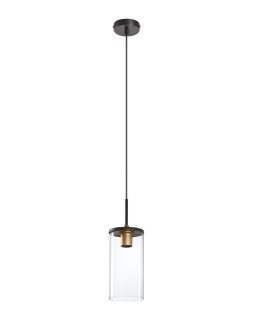 MDC Lampa wisząca TRIEL czarny, mosiądz antyczny 1xE27 588339101