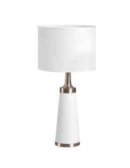 MDC Lampa stołowa GAEL biały 1xE27 abażur biały 580958104