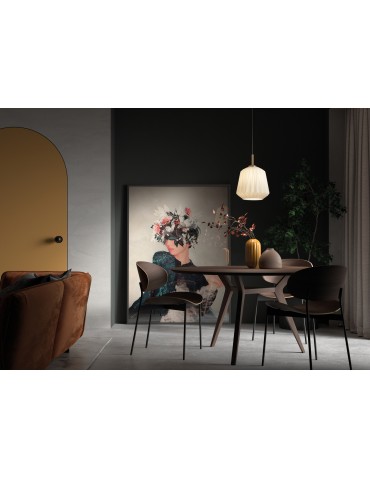 MDC Lampa wisząca TANIA mosiądz mat Ø235 1xE27 klosz biały 579836101 - product 2