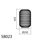 MDC Lampa stołowa INDIA Ø24,5 naturalny 1xE27 580235501