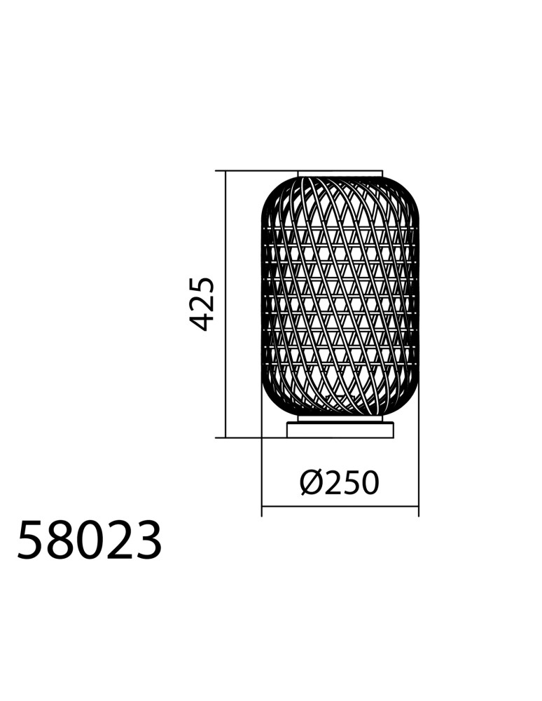 MDC Lampa stołowa INDIA Ø24,5 naturalny 1xE27 580235501