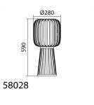 MDC Lampa stołowa CINTIA naturalny bambus 1xE27 580285501