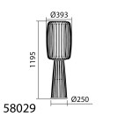MDC Lampa podłogowa CINTIA naturalny bambus 1xE27 580295501