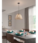 MDC Lampa wisząca DAVID naturalny bambus Ø35cm 1xE27 580215501