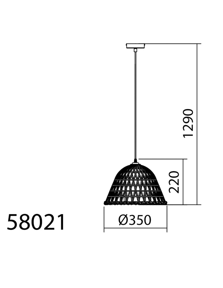 MDC Lampa wisząca DAVID biały Ø35cm 1xE27 580218101