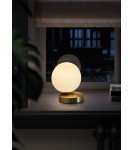 MDC Lampa stołowa PUNT mosiądz mat 1xE27 włącznik dotykowy 580316101