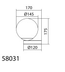 MDC Lampa stołowa PUNT chrom matowy 1xE27 włącznik dotykowy 580313501